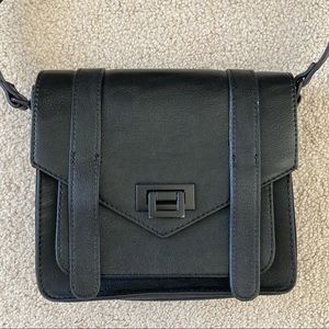 Black Faux Leather Purse